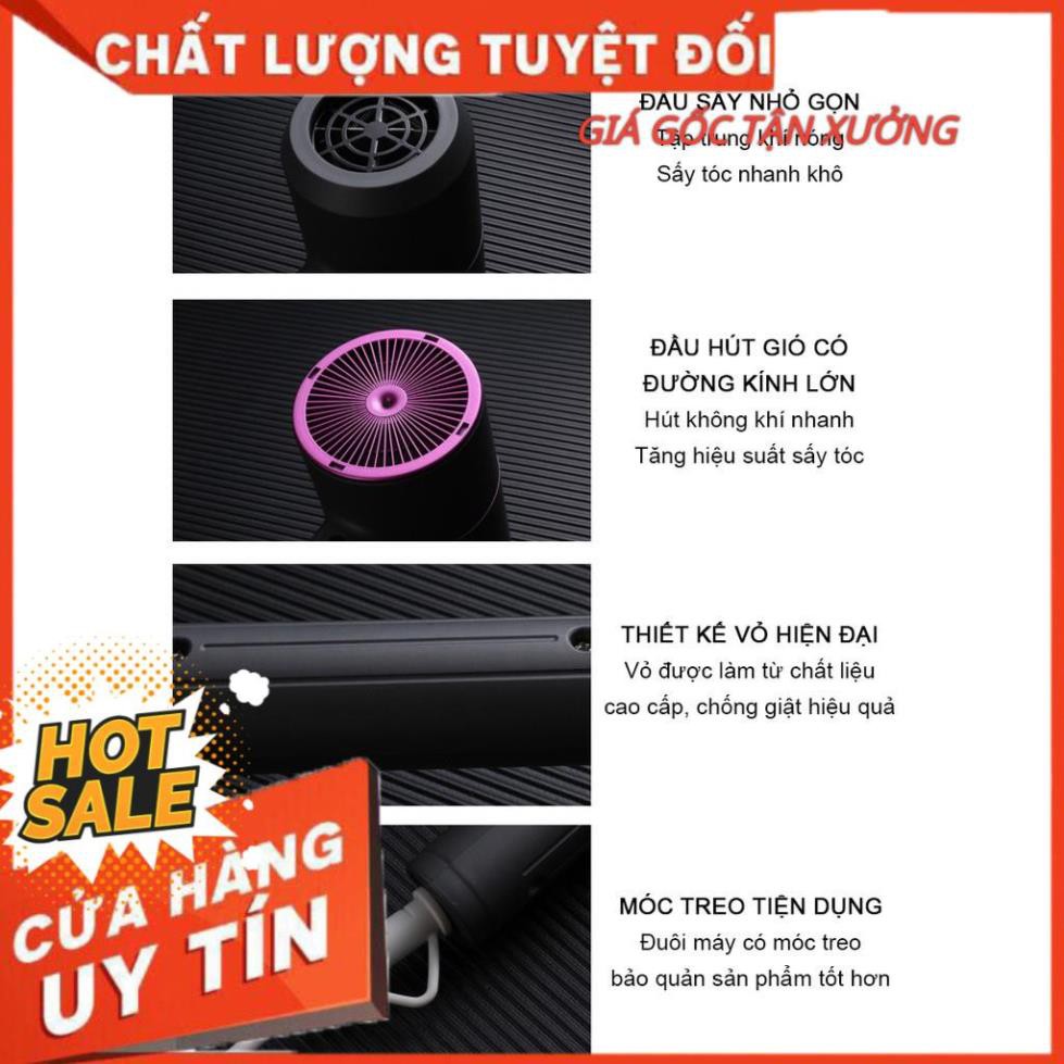 [Hàng Nội Địa Trung] Máy sấy tóc hai chiều mini Bedabenc kiểu dáng thời trang công suất 1000W có móc treo tường