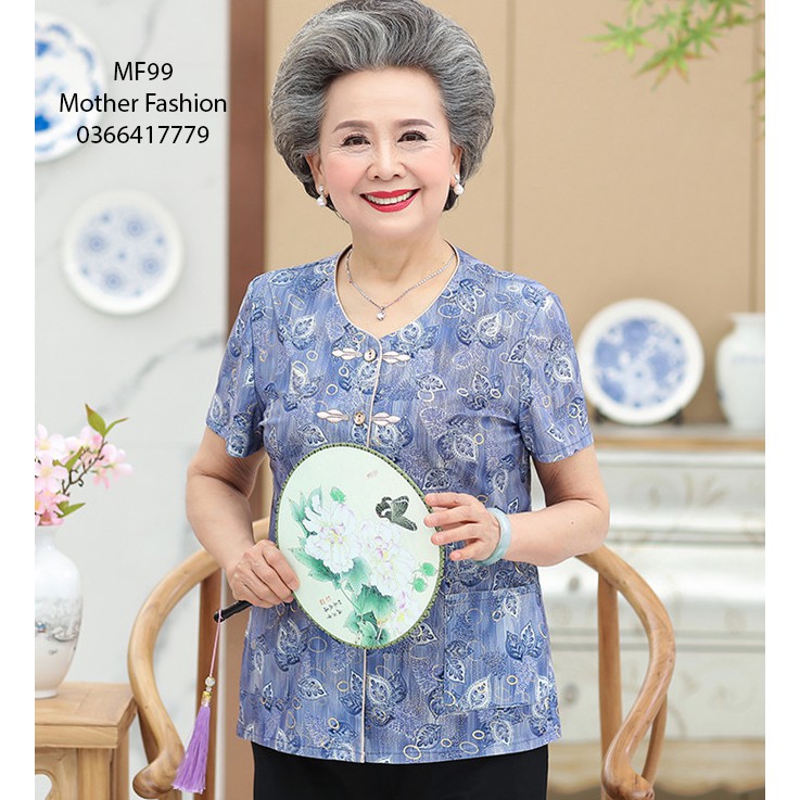 áo cánh cho bà , áo cộc tay hè cho người già mf99