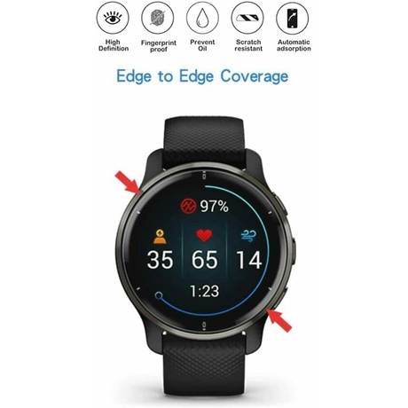 Set 3 Miếng Dán Màn Hình Chống Trầy Cho Đồng Hồ Thông Minh Garmin Venu 2 Plus