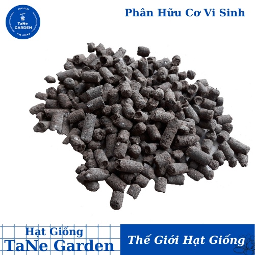 Phân Hữu Cơ Vi Sinh 1Kg - TaNe Garden - Trồng Rau Sạch, Hoa Bằng Đất Sạch, Xơ Dừa, Phân Hữu Cơ