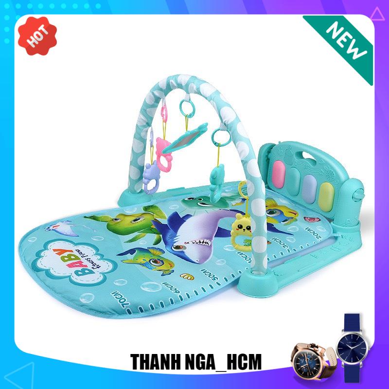 [ẢNH THẬT + VIDEO] Thảm đàn 9BABY Piano nằm chơi nhạc hình thú ngộ nghĩnh cho bé