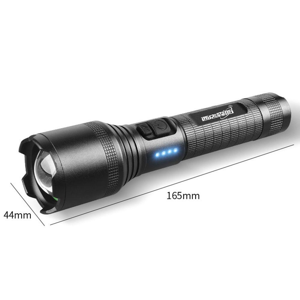 Đèn Pin LED Công Tắc Kép Siêu Sáng Sạc Cổng USB Đa Năng