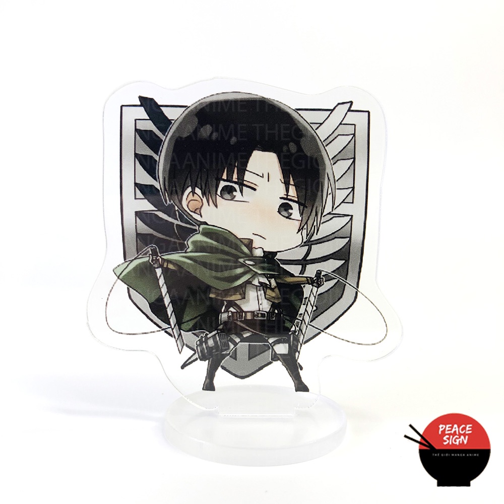 Mô hình mini ATTACK ON TITAN Standee Đại chiến Titan anime chibi mica trưng bày