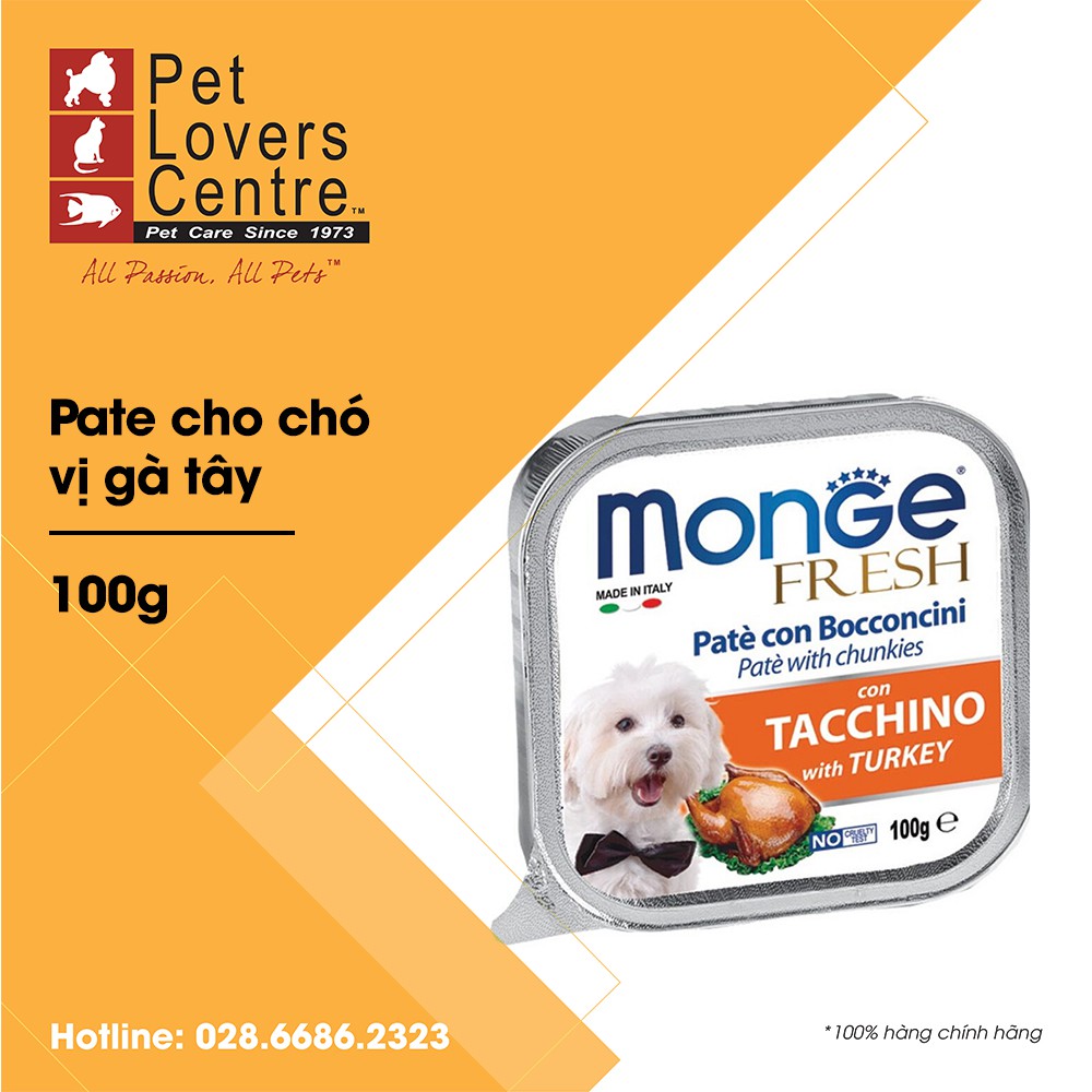 [Đủ vị] Pate cho chó MONGE 100G