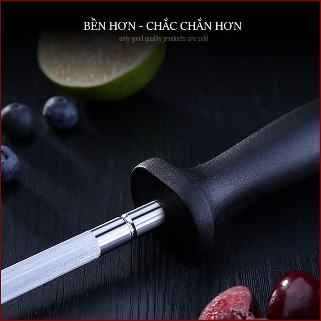 Cây liếc dao, liếp dao, mài dao, mài kéo thép hợp kim đa năng tiện dụng