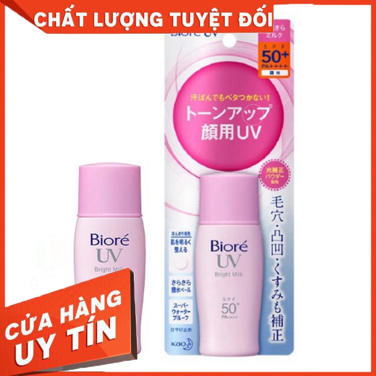 Sale sốc (chất lượng) Kem chống nắng Biore UV SPF50 _ hồng 30ml, xanh 40ml