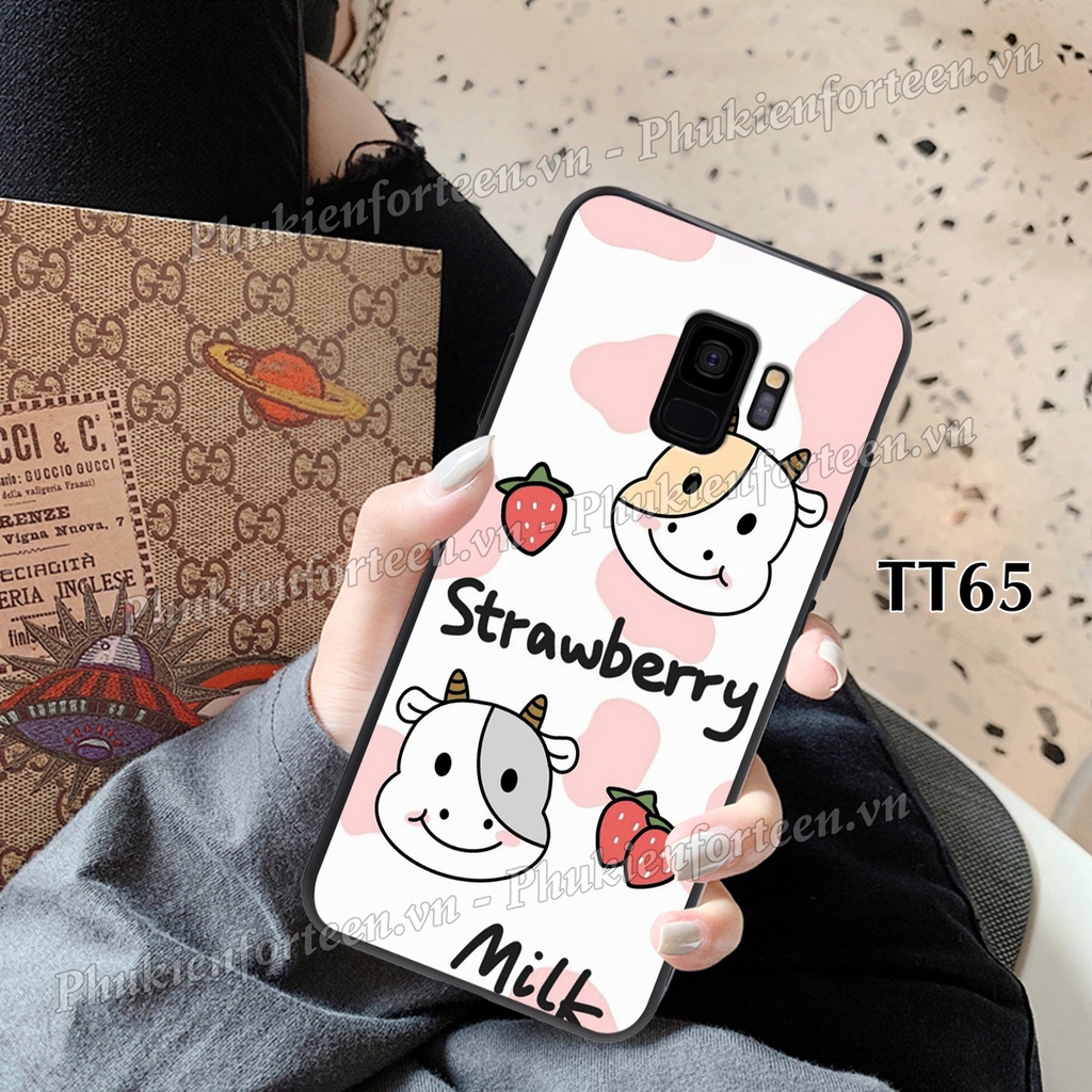 Ốp lưng Samsung S8/S9/S8 Plus/S9 Plus in họa tiết Bò sữa Cow cute đáng yêu, ốp Samsung hạn chế bám bẩn, siêu bền.
