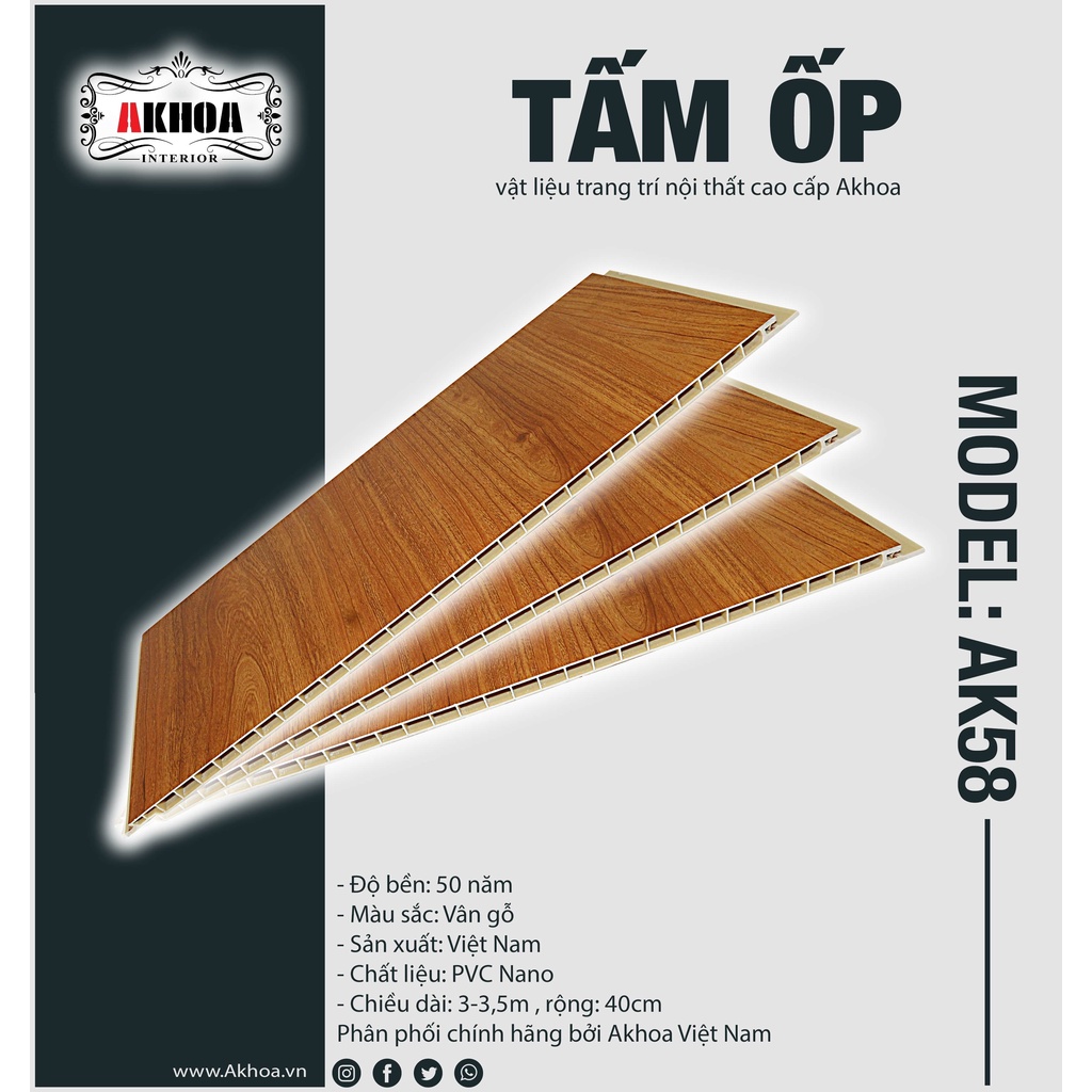 Tấm ốp tường Akhoa AK58
