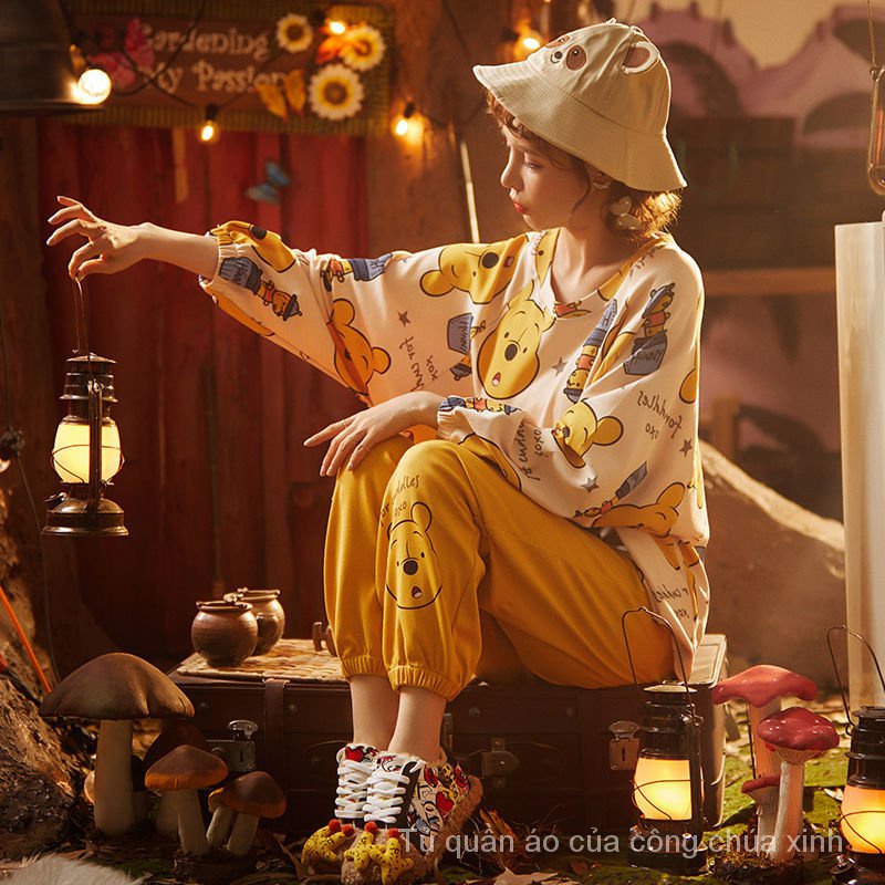 Bộ Đồ Ngủ Dài Tay Cỡ Lớn Thiết Kế Dễ Thương