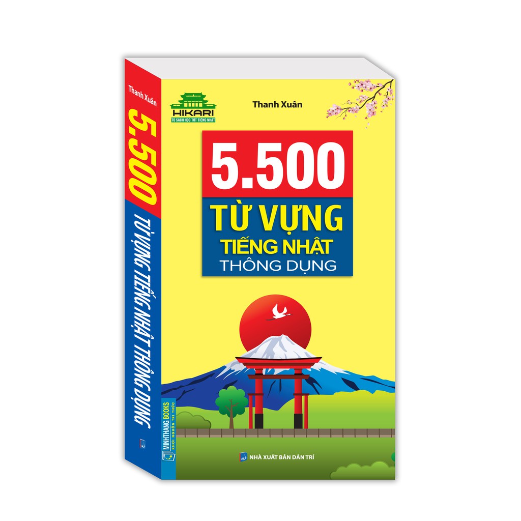 Sách - 5500 từ vựng tiếng Nhật thông dụng Tặng Bookmark