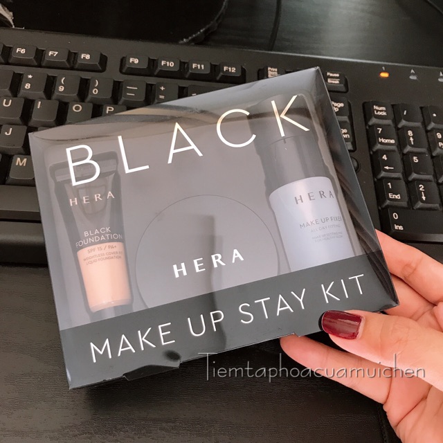 [Chính hãng] Set Trang Điểm 3 Món Hera Black Make Up Stay Kit 3 Items