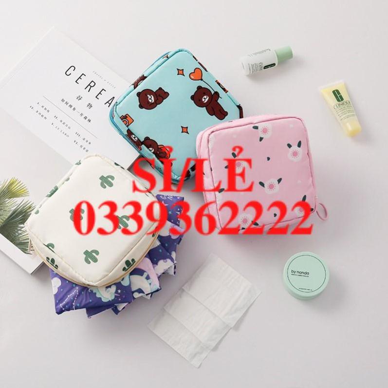 [ HAIANHSHOP ] Túi/ Ví Mini Đựng Băng Vệ Sinh/ Mỹ Phẩm/ Tiền Lẻ - Ví Đa Năng Du Lịch Đáng Yêu Duashop &gt;