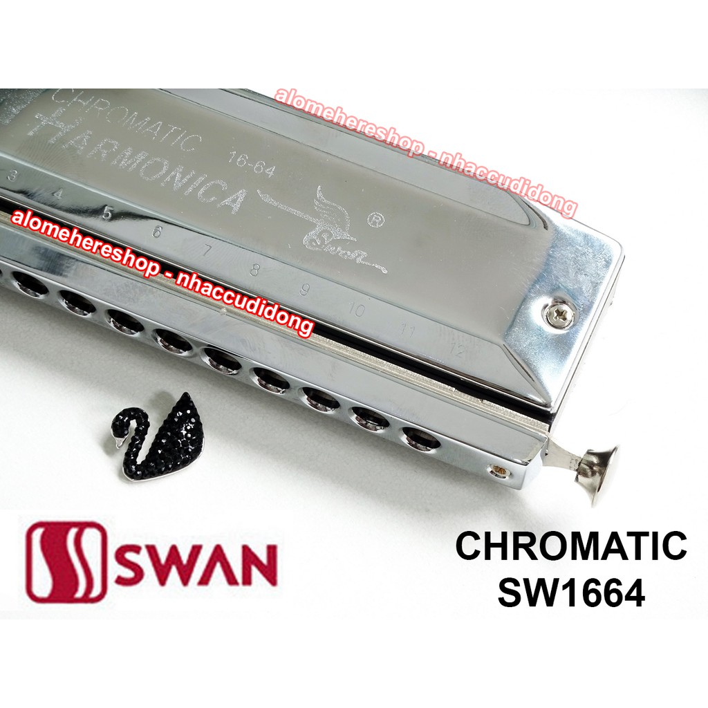 Kèn harmonica chromatic Swan SW1664 16 lỗ
