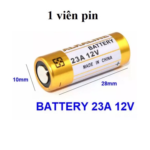 Pin Tiểu 12V 23A Dùng Cho Remote RF, pin kiềm ALKALINE Điều Khiển Cửa Cuốn, quạt , Khóa Xe Máy, đồ chơi