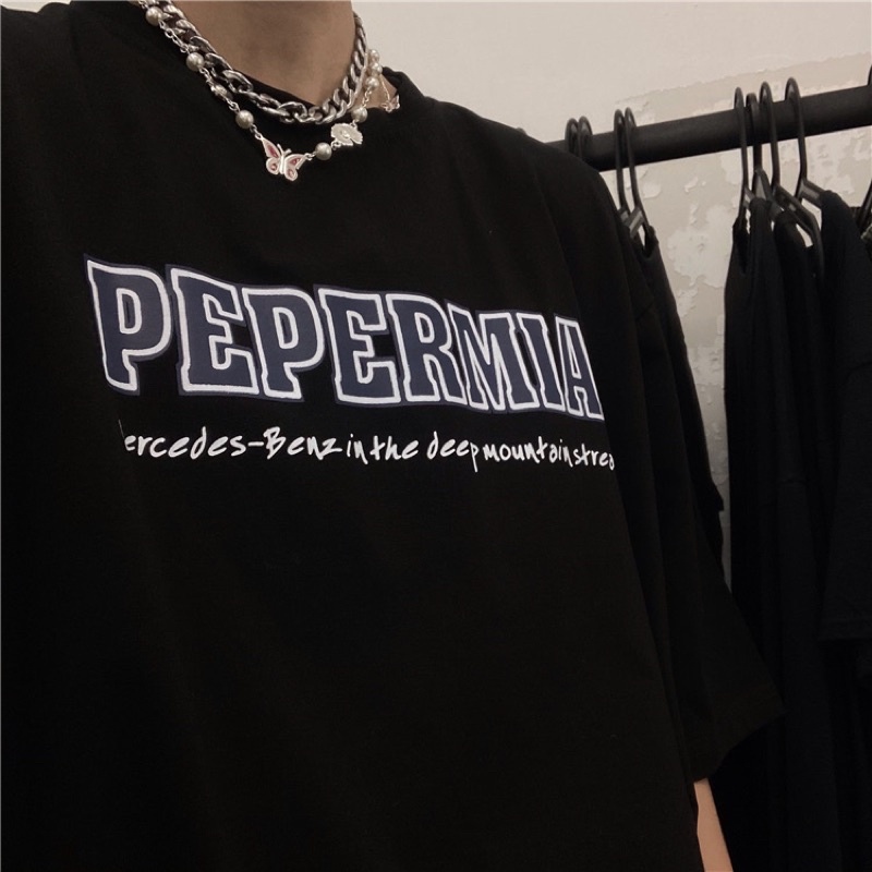 Áo thun tay lỡ nam nữ, áo phông unisex form rộng chất cotton mát mịn thấm hút mồ hôi in hình PEPE