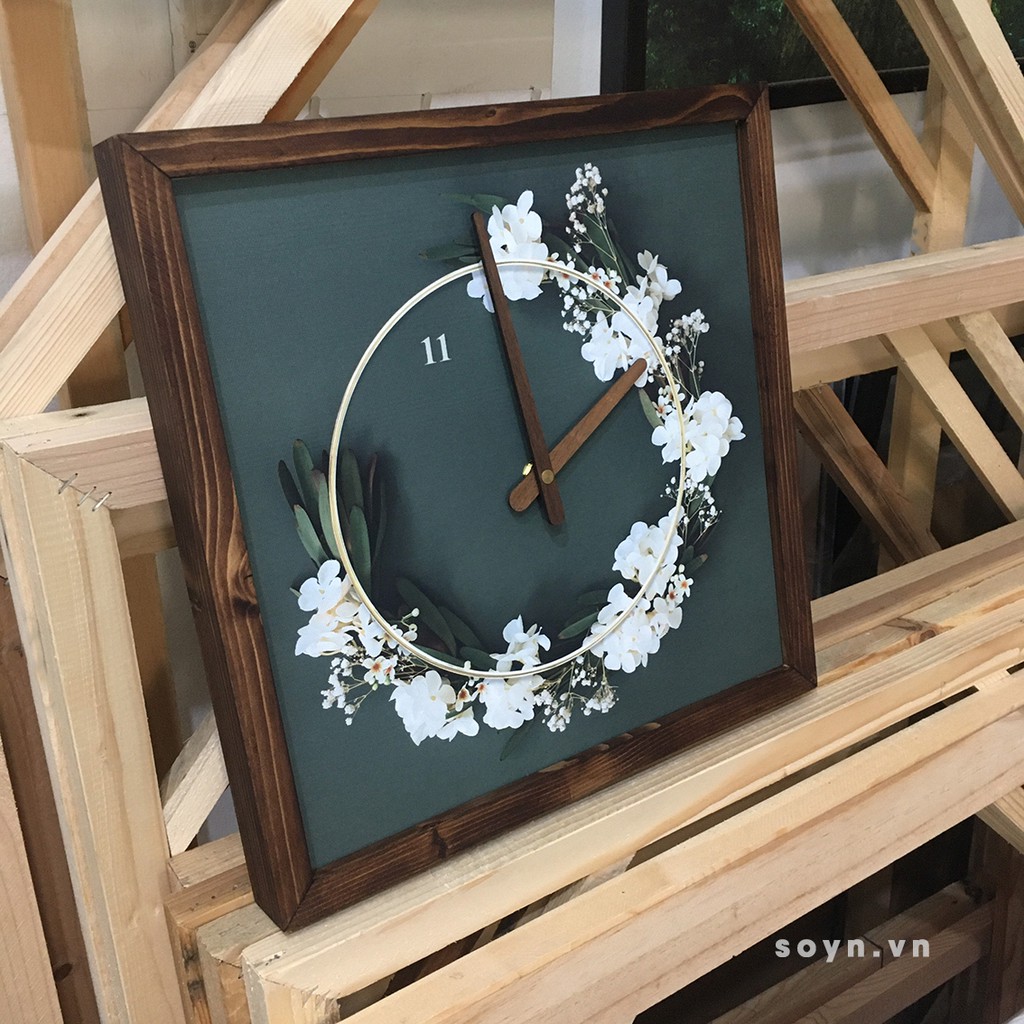 Đồng hồ treo tường gỗ |Tranh đồng hồ trang trí tường | Artclock Soyn C50
