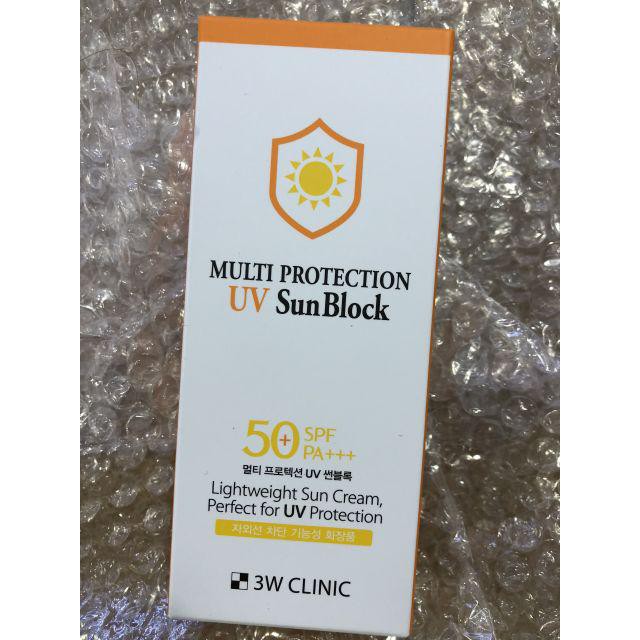 Kem chống nắng Multi Protection Uv Sun Block 3W Clinic Hàn Quốc 70ml
