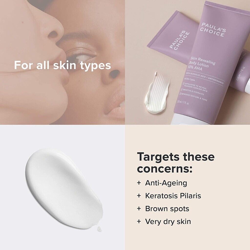 Kem dưỡng thể ngừa viêm lỗ chân lông Paula’s Choice WEIGHTLESS BODY TREATMENT WITH 2% BHA -210ml