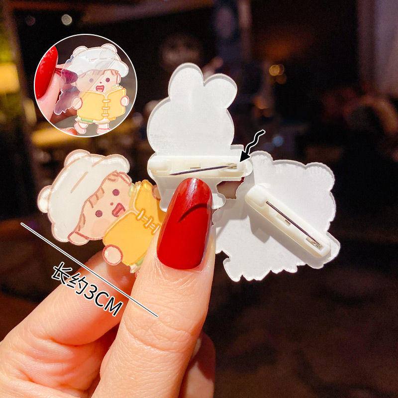 Huy Hiệu Cài Áo Hoạt Hình Phong Cách ins Hàn Quốc Dễ Thương Cho Bé Gái Đi Học