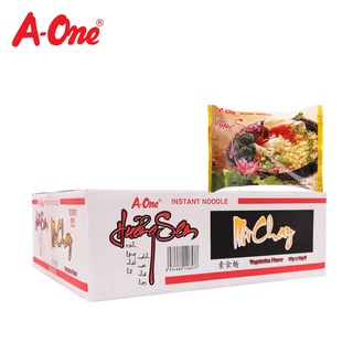 Thùng 30 gói mì chay hương sen vegetarian flavor instant noodles a-one - ảnh sản phẩm 1