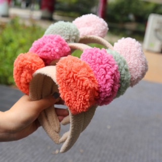 Bờm cài tóc tai gấu cute