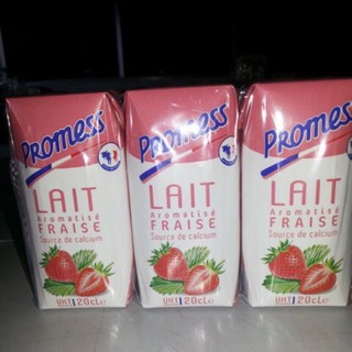 ( DATE MỚI NHẤT )Thùng 24x200ml SỮA TƯƠI HƯƠNG DÂU PROMESS