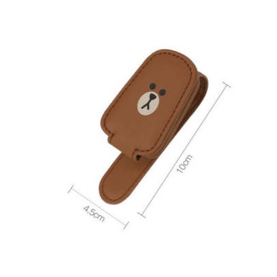 Line Firends Car Glasses Clip Automotive Sun Louver Card Storage Glasses Frame Car Interior Car Special Eyeglass Hanger car accessories UZUi