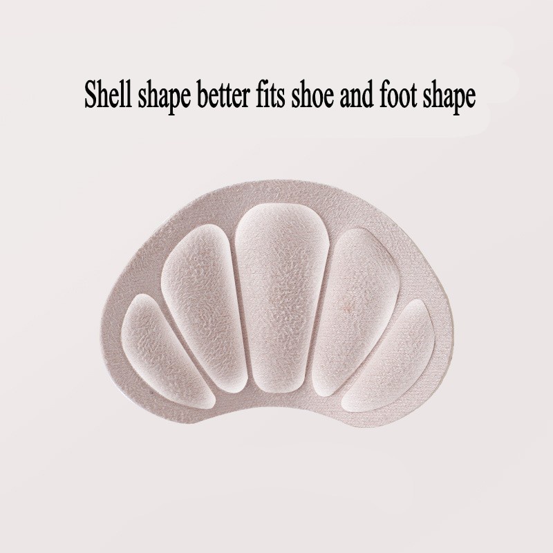 1 Cặp Miếng Lót Giày Mềm Mại Thoáng Khí Hình Vỏ Sò Cho Nam Và Nữ