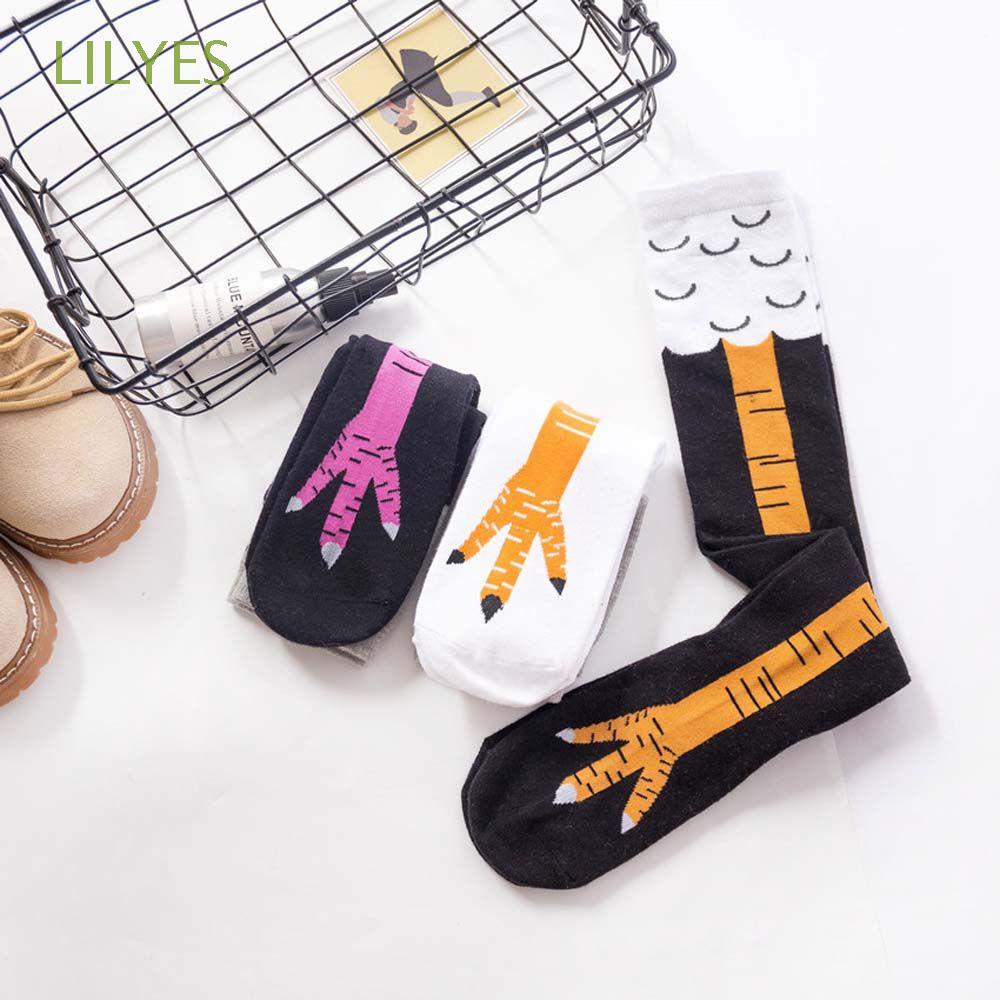 Vớ cổ cao in họa tiết hoạt hình chân gà 3D vui nhộn thời trang dành cho cả nam và nữ