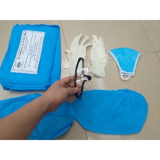 Kính bảo hộ mắt trắng gọng đen