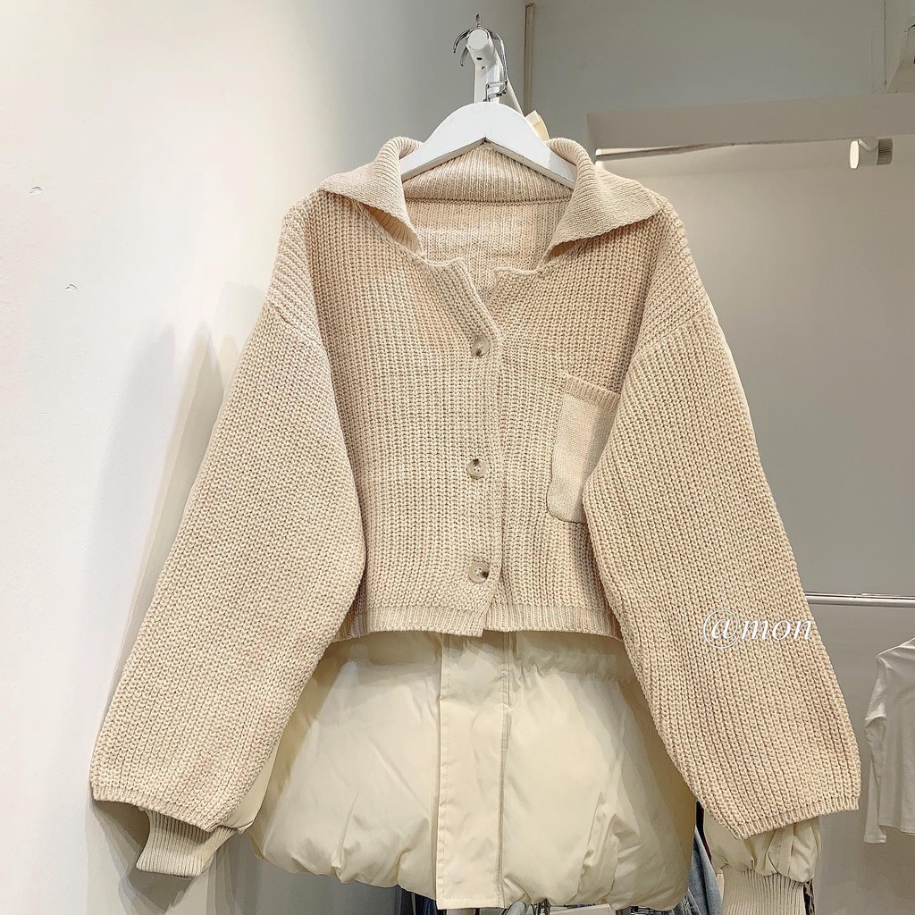 210715 Áo polo len trơn - áo len nữ thời trang ulzzang freesize 3 màu | BigBuy360 - bigbuy360.vn