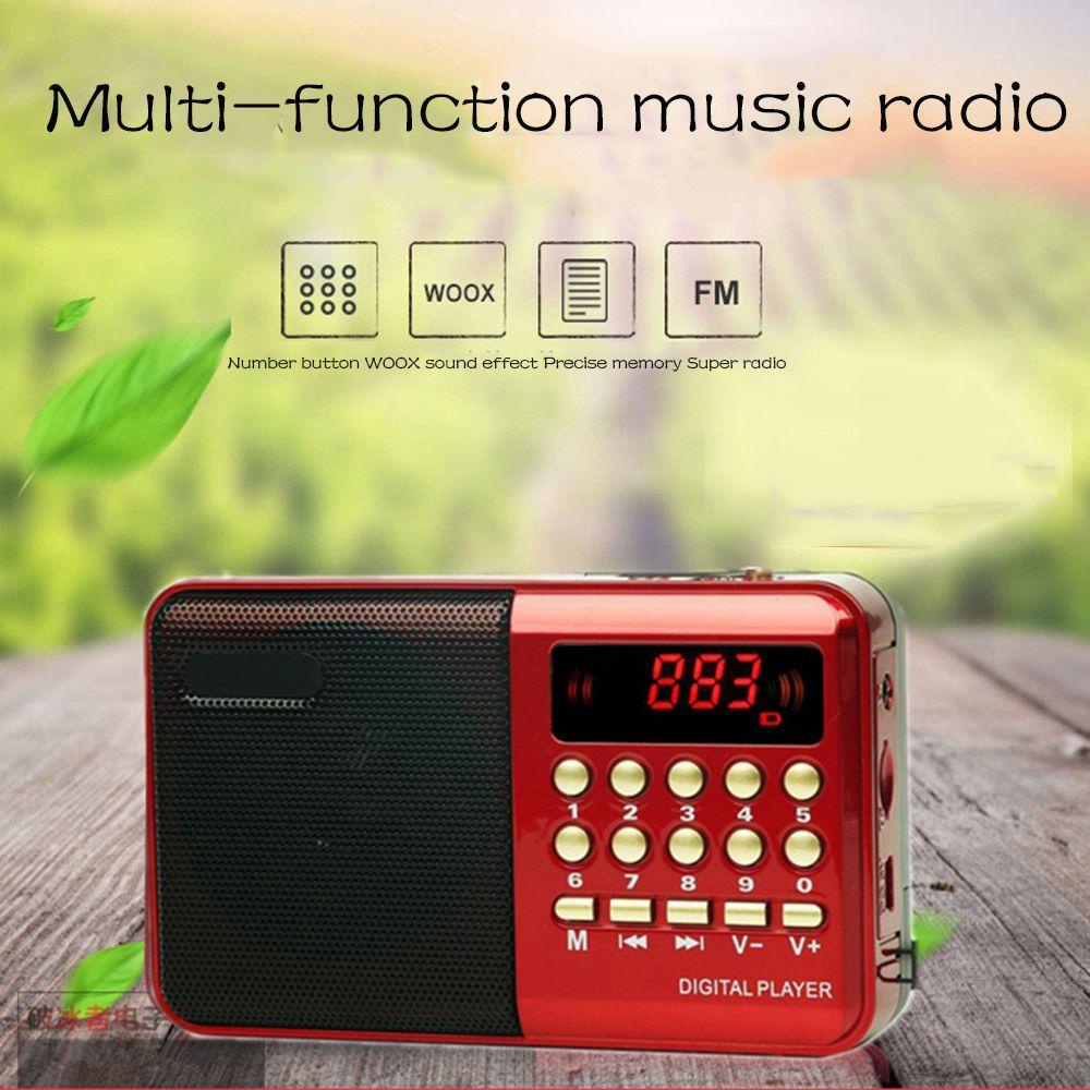 AUGUSTINA Radio FM Kỹ Thuật Số USB TF Cầm Tay Đa Năng Có Thể Sạc Lại