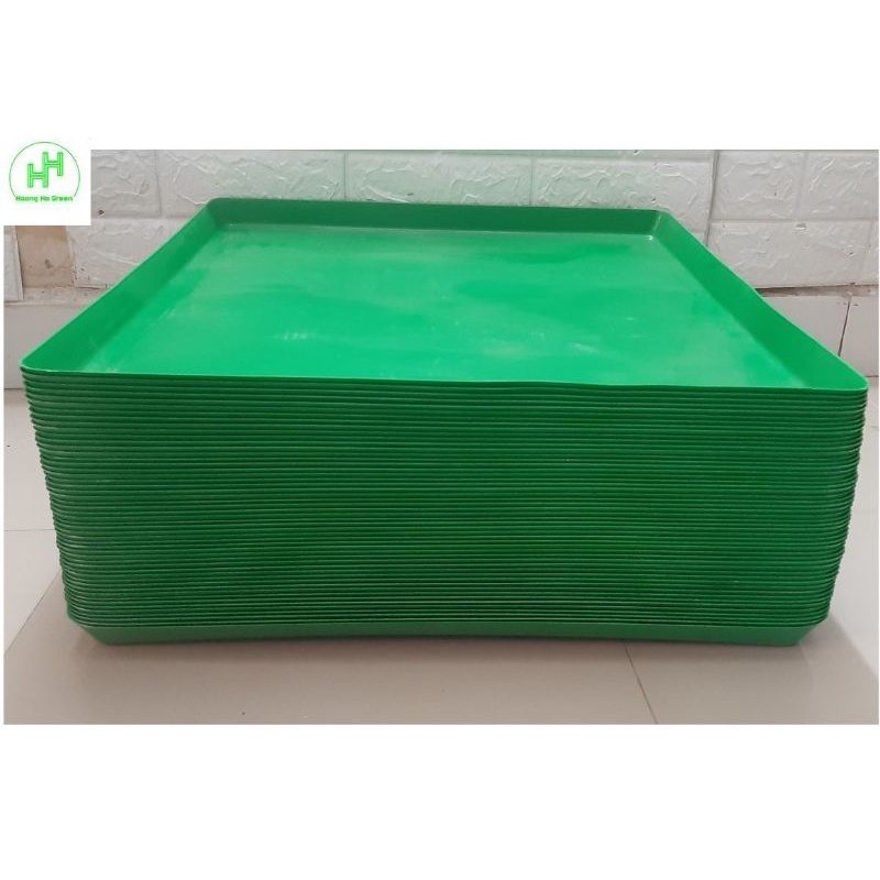 Set 10 khay nhựa lót chậu cây kích thước 50x50x3cm