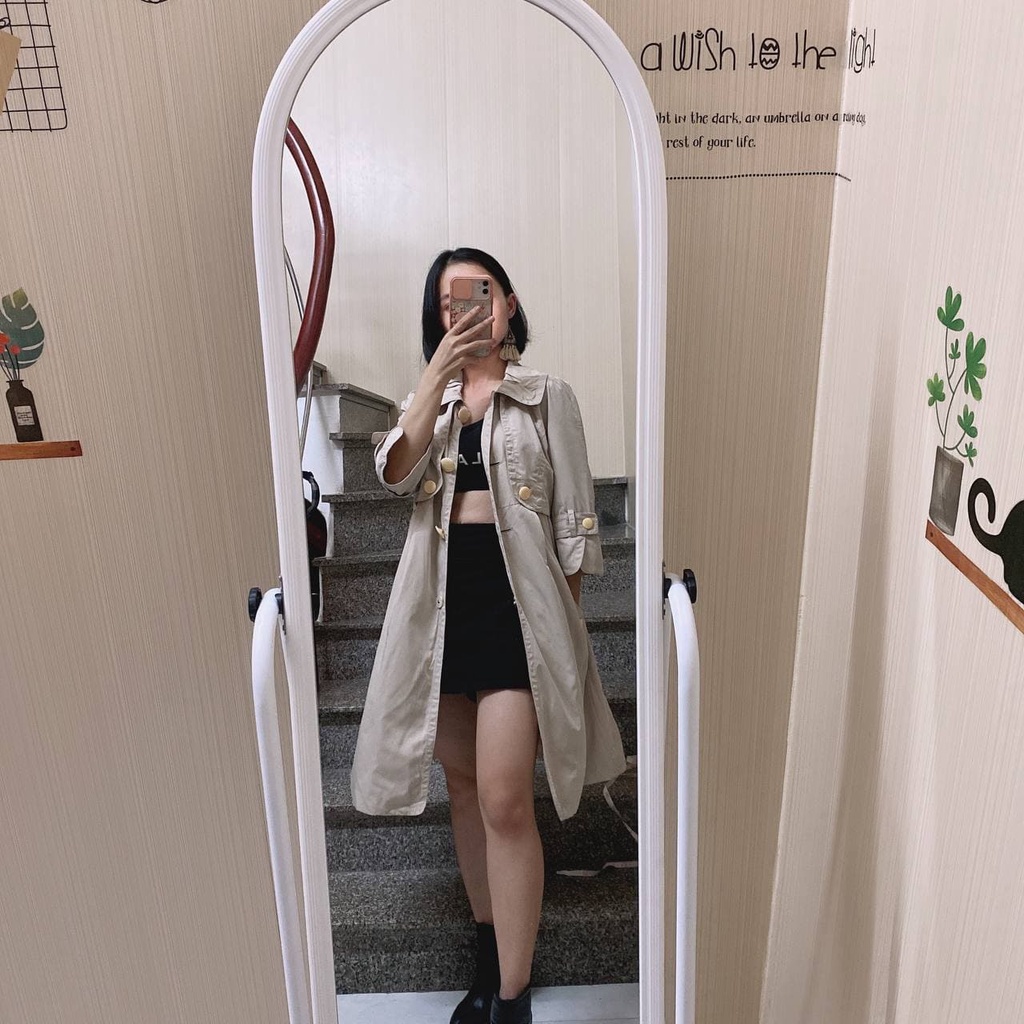 Áo măng tô màu be 😍Giá hủy diệt😍 2hand tuyển