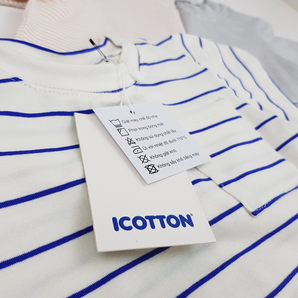 Áo phông kẻ Icotton cho bé từ 1 đến 8 tuổi
