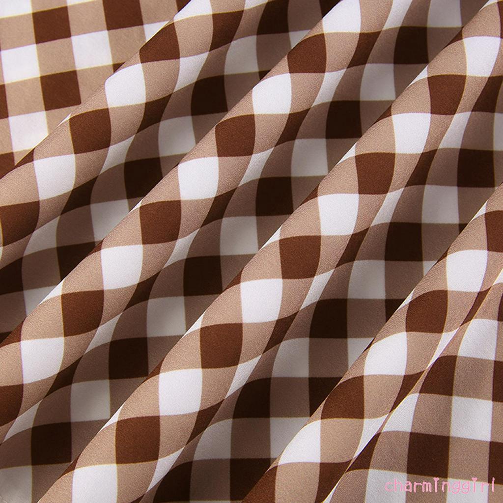 Chân Váy Dài Chữ A Họa Tiết Ca Rô Nữ Tính