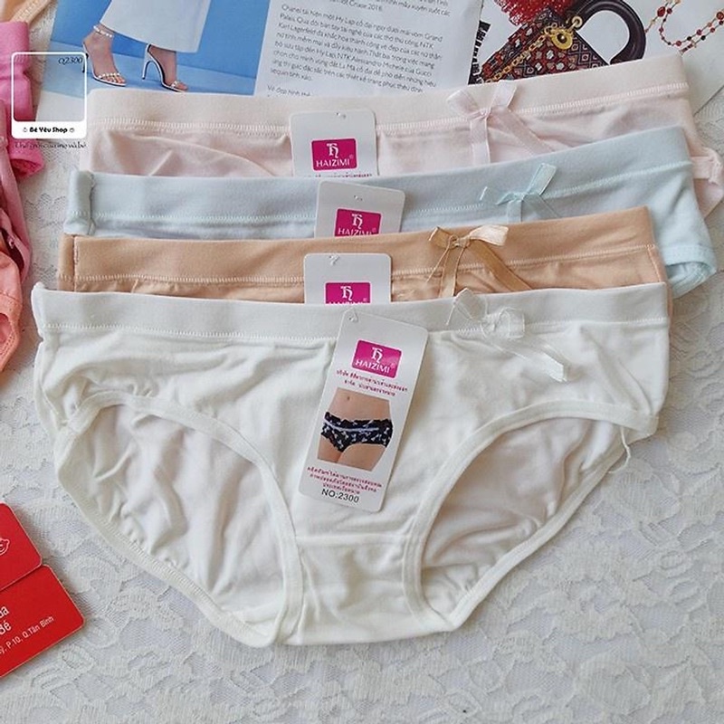 5 - 10 quần lót cottn nơ fom 35-48kg vừa 2300