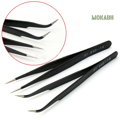 Set 2 Nhíp Đầu Cong Làm Móng Nghệ Thuật