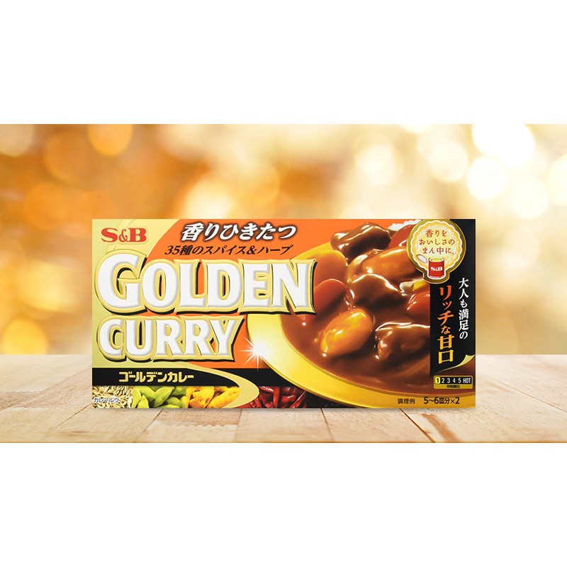 [Tổng kho HN] Viên nấu cà ri S&amp;B Golden Curry 198g Nhật Bản
