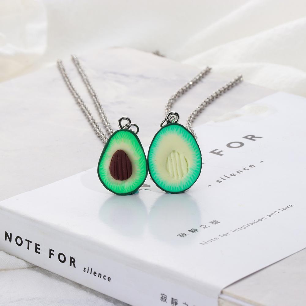 MIH Vòng cổ Mặt Trái Tim Và Quả Bơ Xanh