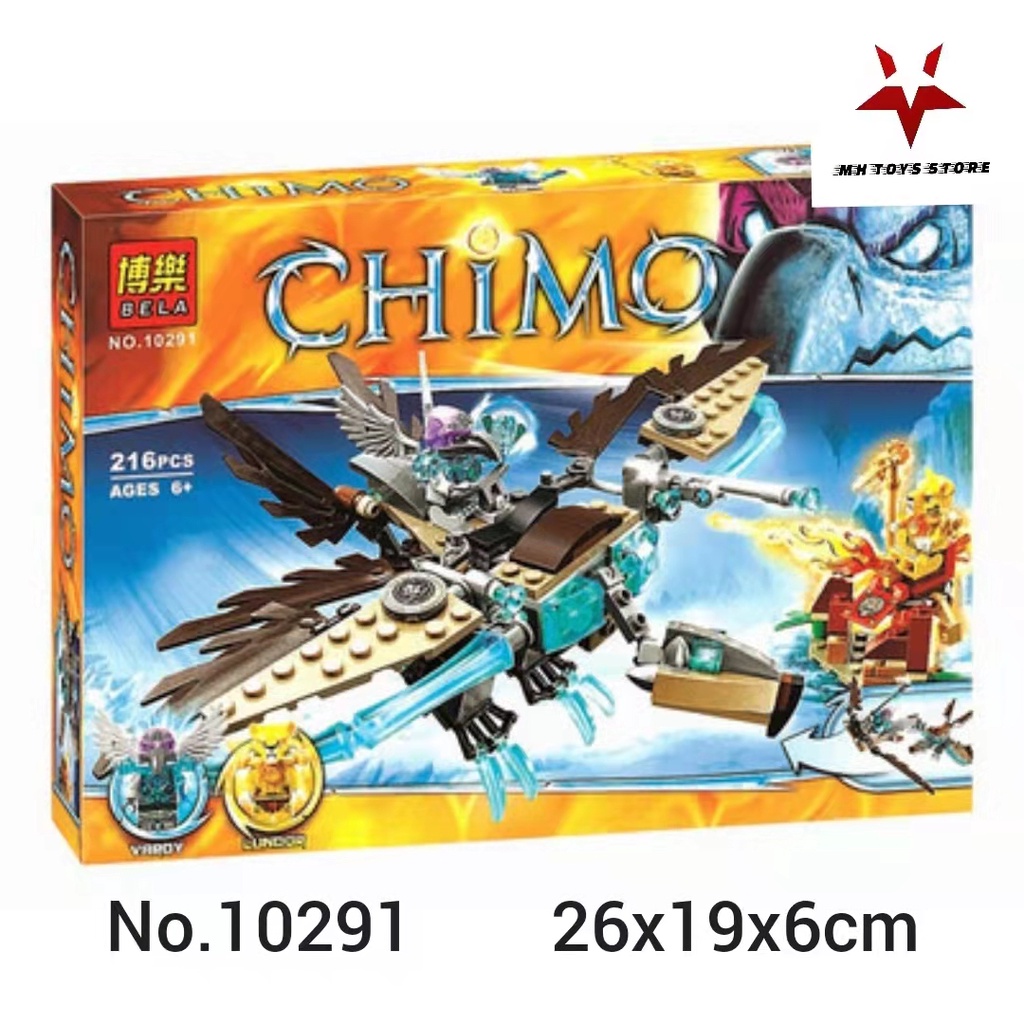 Đồ chơi lego xếp hình lắp ráp bela chimo 10291 - 216 chi tiết - bộ sư tập lắp ráp chimo