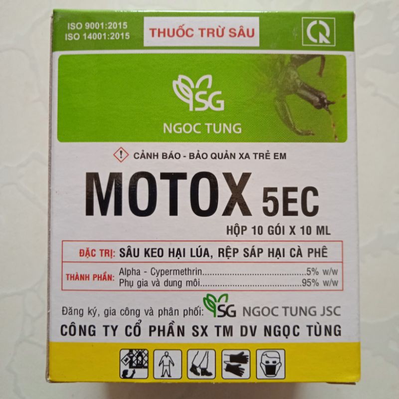 10 gói Diệt trừ sâu Motox 5EC phòng trừ sâu cuốn lá, sâu tơ, bọ xít muỗi, sâu keo, rệp sáp
