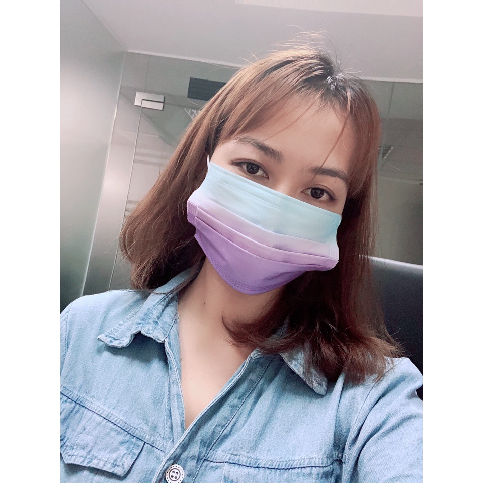 [Có Sẵn] Combo 10 cái Khẩu Trang Cầu Vồng 13 màu