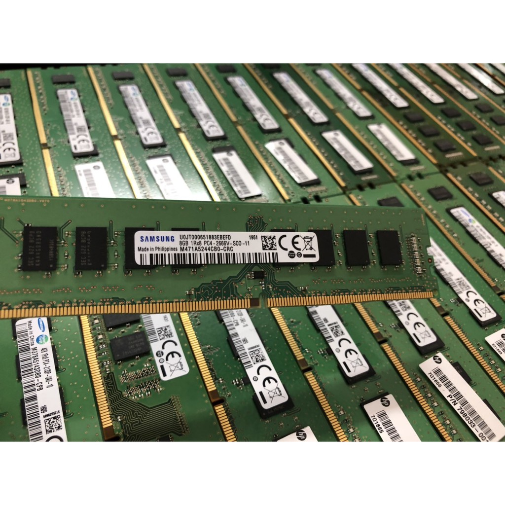 RAM 8GB DDR4 Kingston Samsung Hynix Bus 2400MHz 2666MHz 1.2V Dùng Cho Máy Tính Bàn PC Desktop Bảo hành 36 tháng 1 đổi 1