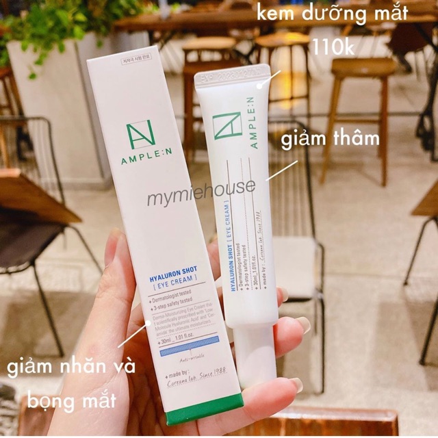 Kem Dưỡng Thâm Quầng Mắt Coreana Hyaluron Shot Eye Cream 30ml