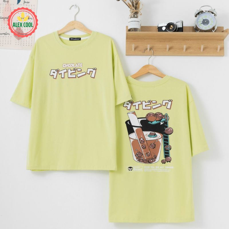 Áo thun nam nữ áo phông nam tay lỡ cổ tròn chất cotton co giãn 4 chiều hình SP-17 ALEX - COOL