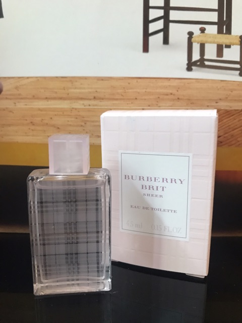 HOT Nước hoa nữ Burberry Brit sheer 4.5ml Cam kết chính hãng , hỗ trợ đổi trả trong 7 ngày <<<<< !! !