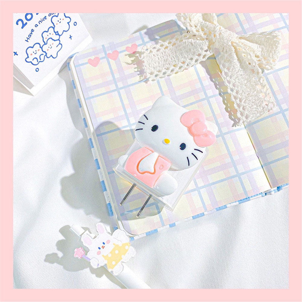 Vỏ mềm trong suốt họa tiết hoạt hình bảo vệ dây cáp sạc thích hợp cho iPhone 18W/20W