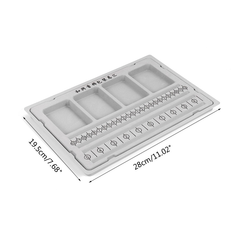 Khay Đựng Hạt Làm Trang Sức Màu Xám Thu Hút Dễ Sử Dụng