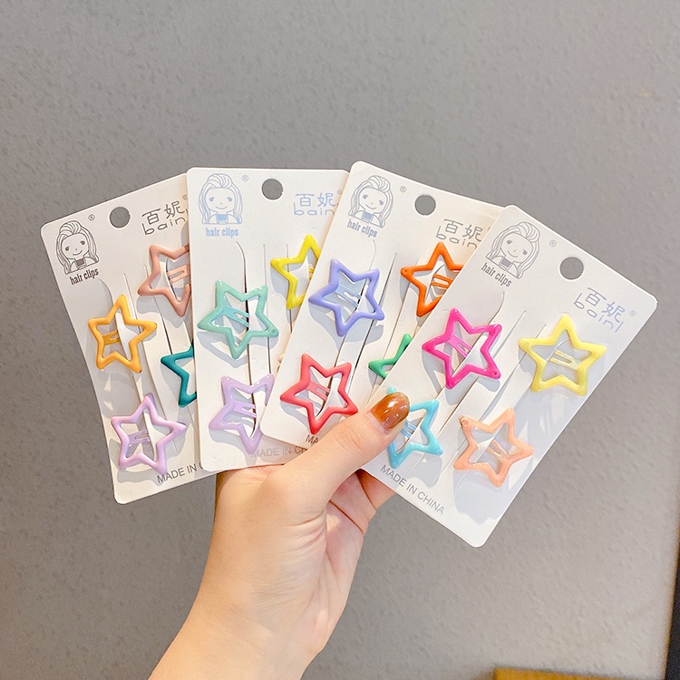 Kẹp Tóc Cỡ Nhỏ Màu Kẹo Phong Cách Hàn Quốc Dễ Thương Cho Bé Gái